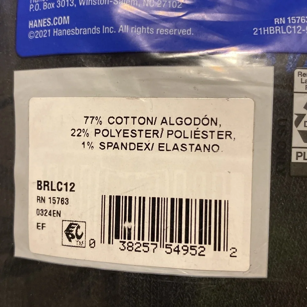 Hanes Boys' Cushion Crew‎ Socks - 12 Pack
